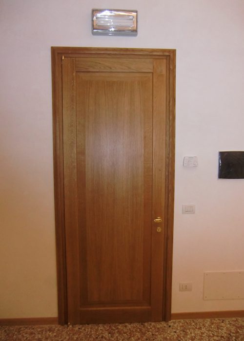 Porta interna in rovere a un riquadro