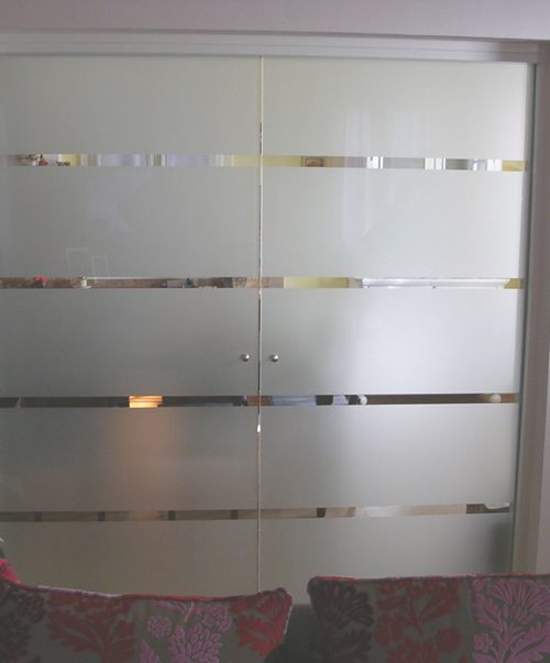 Porta tuttovetro scorrevole doppia